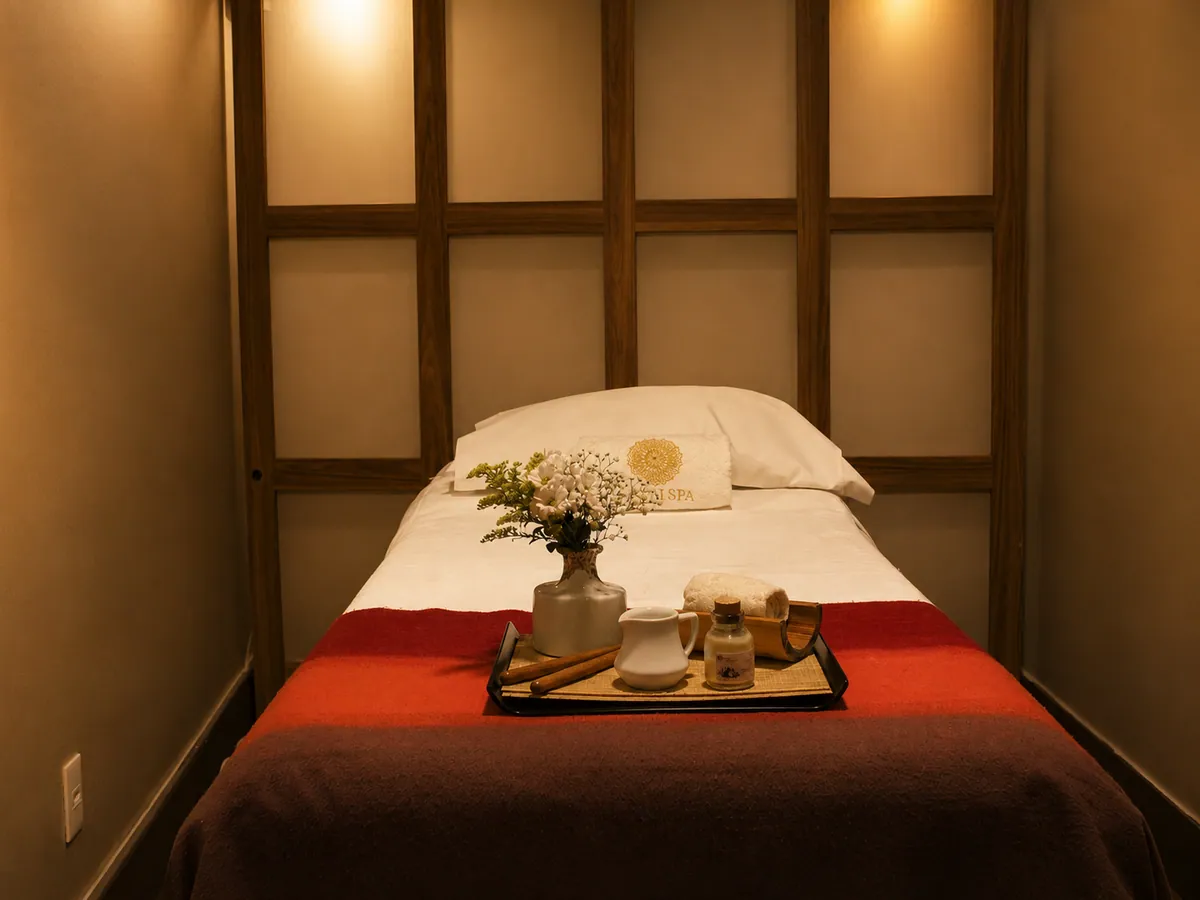 Ambiente acolhedor do Ikigai Spa
