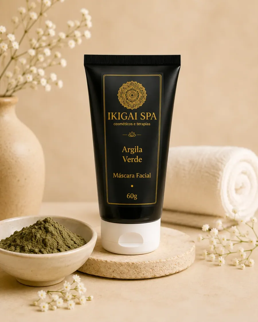 Argila verde máscara facial Ikigai SPA